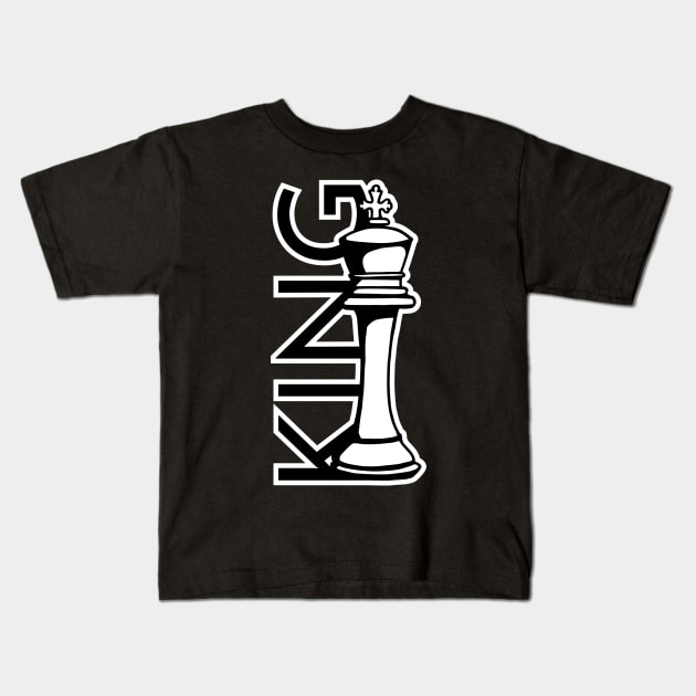 The King - Chess Game Kids T-Shirt by TKsuited